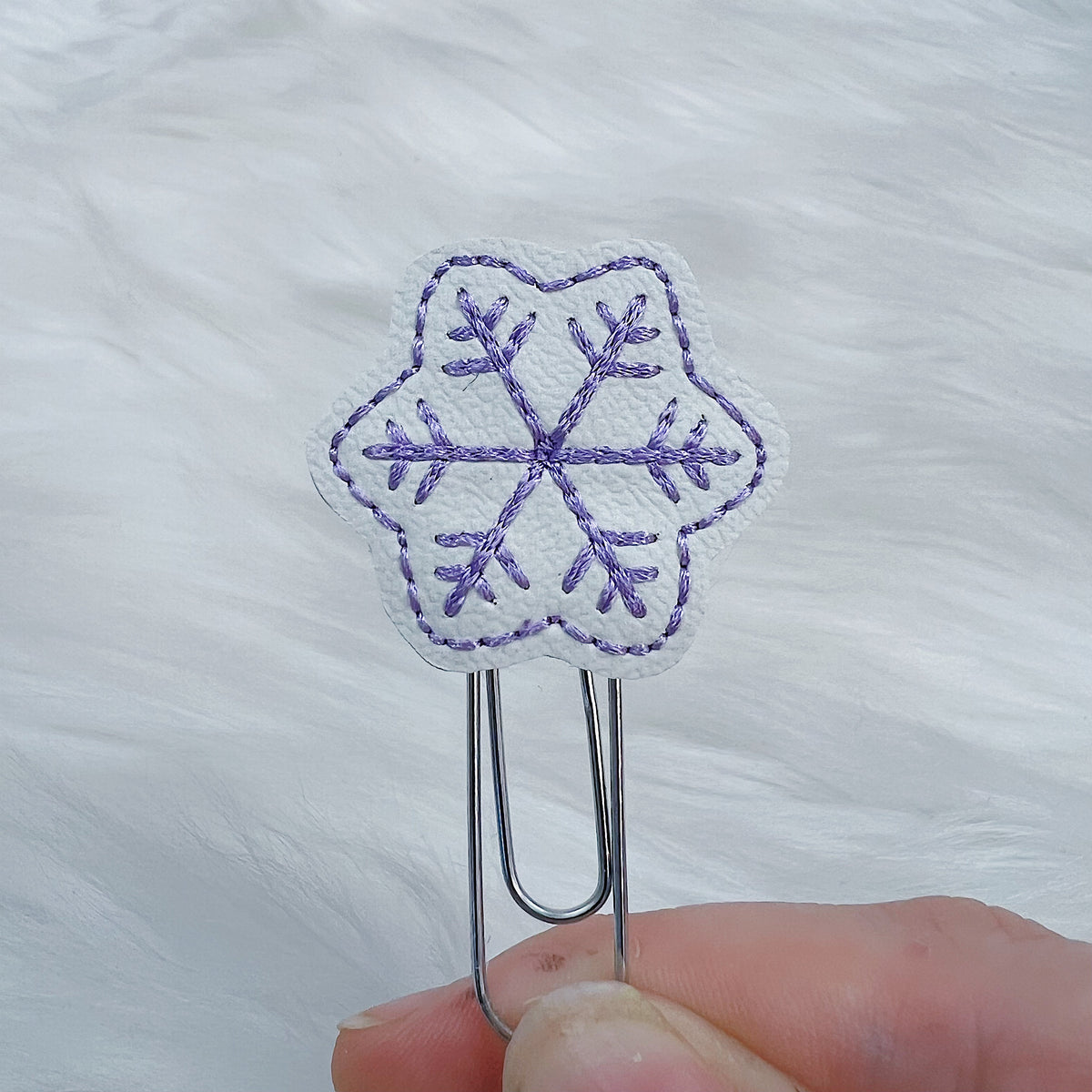 Snowflake Feltie Planner Clip | Choose Your Color!