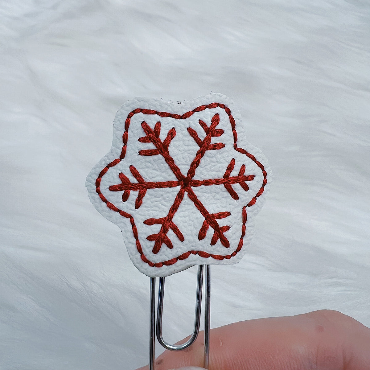 Snowflake Feltie Planner Clip | Choose Your Color!