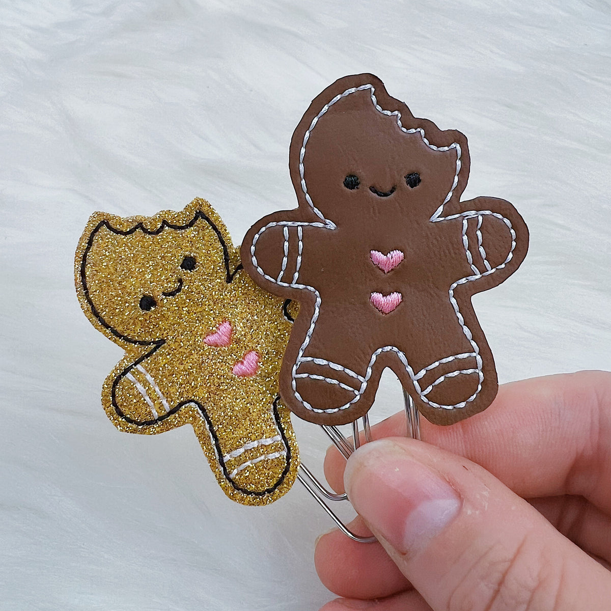Gingerbread Feltie Planner Clip | Choose Your Color!