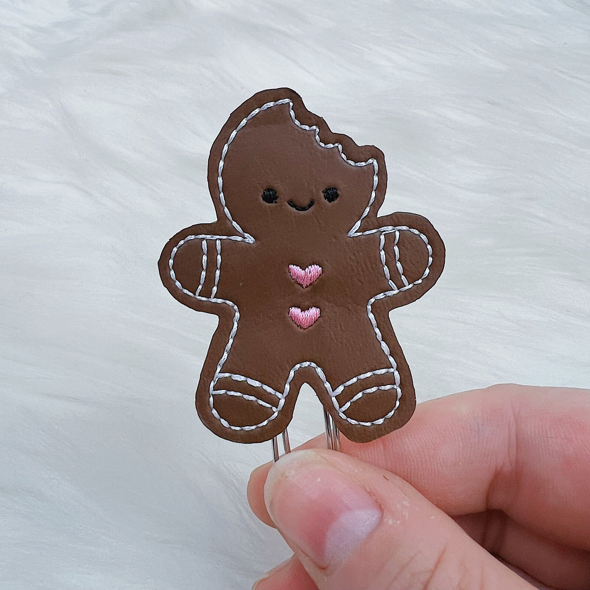 Gingerbread Feltie Planner Clip | Choose Your Color!