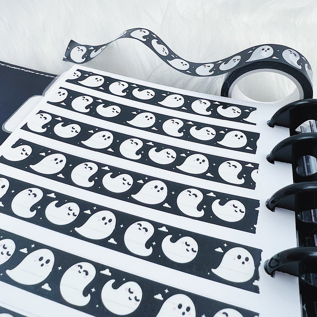 Black Ghosties Washi Tape | 15MM