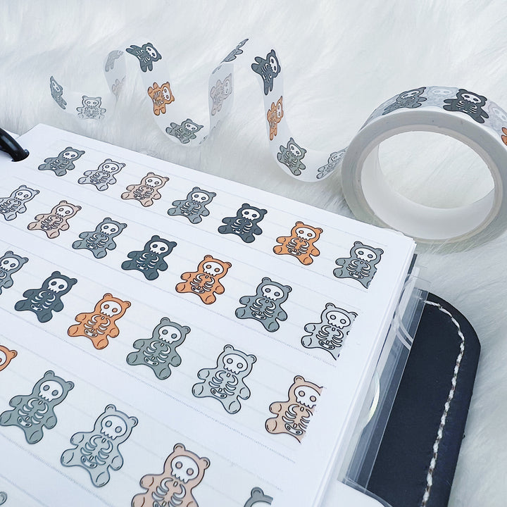 Halloween Skele Gummy Bears Washi Tape | 15MM