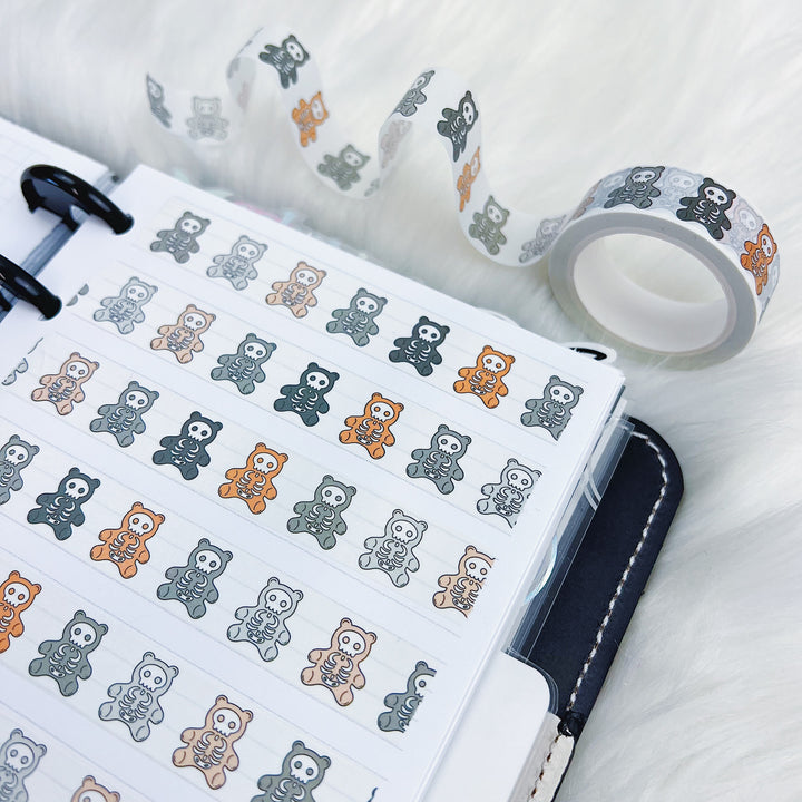 Halloween Skele Gummy Bears Washi Tape | 15MM