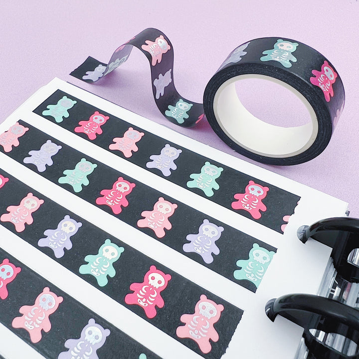 Skele Gummy Bears Washi Tape | Holo Foil | 15MM