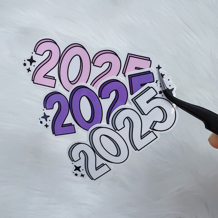 2025 Stars Vinyl Sticker Die Cut | Choose Your Color Option!