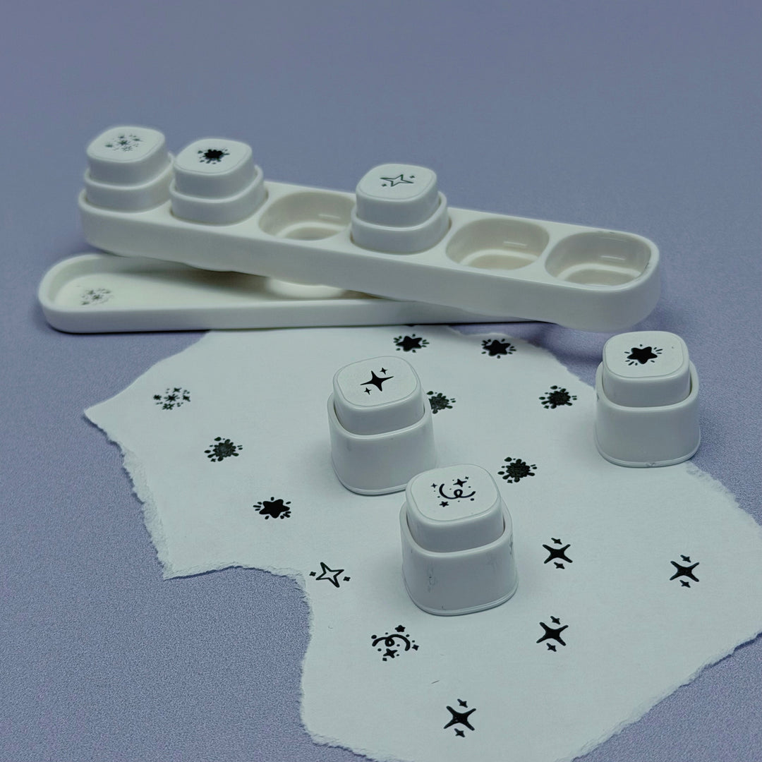 Juego de sellos transparentes Crafty at Heart