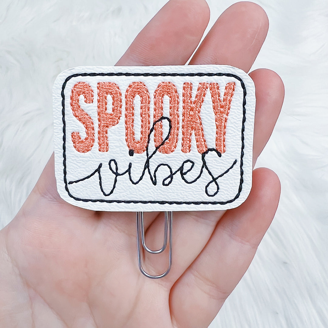 Spooky Vibes Feltie Planner Clip