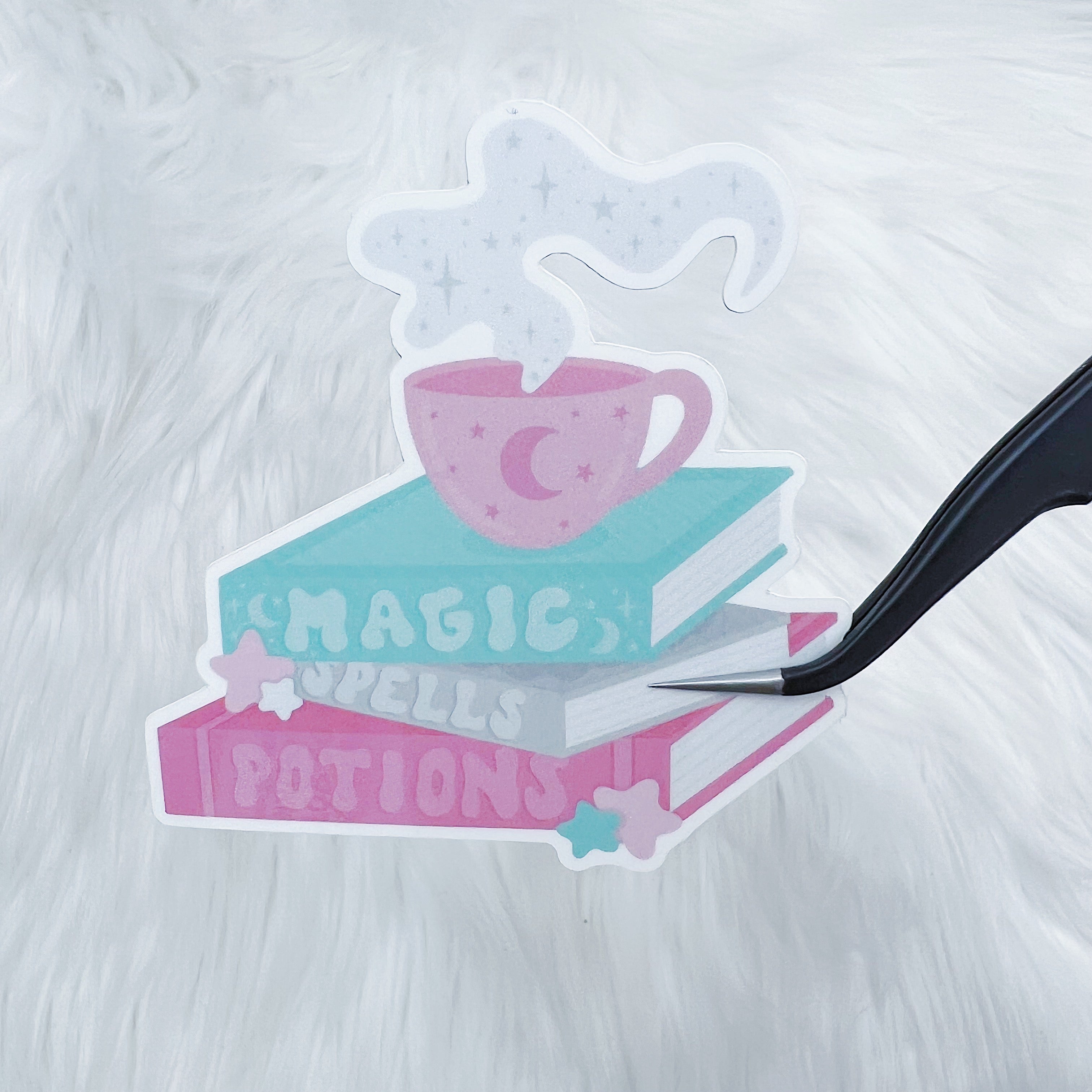 Premium Vector | Witch Items Set Of Stickers With Witch Potions Cauldron Candles Magic Book Broom Halloween 52612357