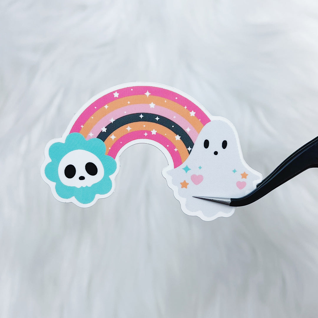 Ghostie Rainbow Vinyl Sticker Die Cut