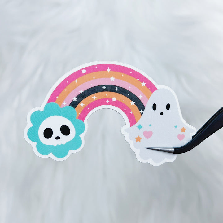 Ghostie Rainbow Vinyl Sticker Die Cut