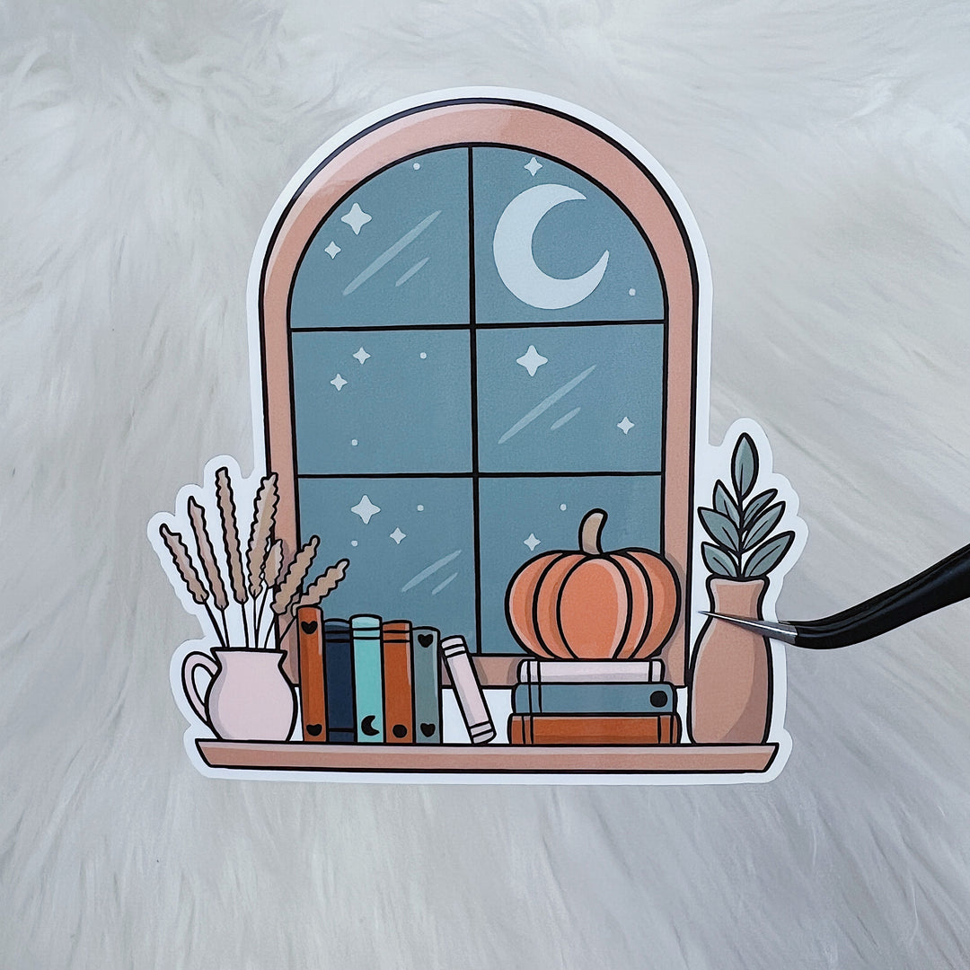Autumn Vibes Window Vinyl Sticker Die Cut