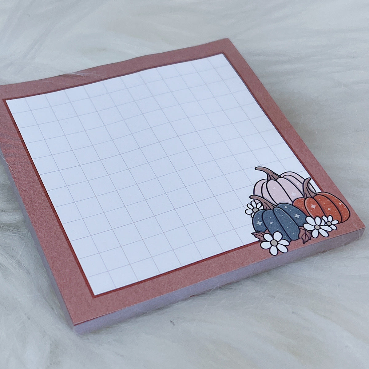 Autumn Vibes Pumpkin Sticky Note | (3x3)