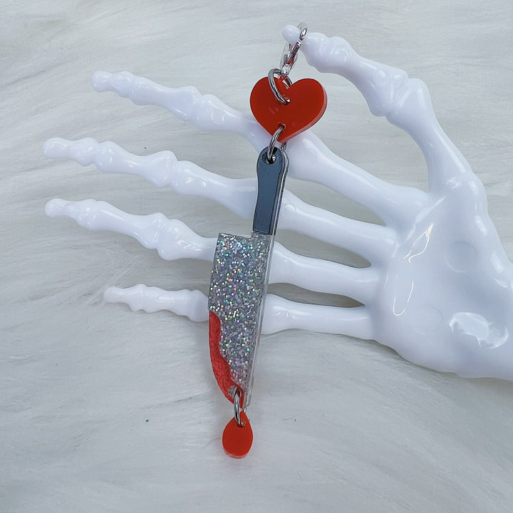 Killer Knife Dangle Acrylic Charm