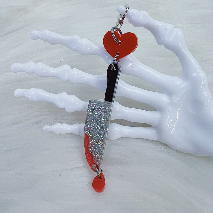 Killer Knife Dangle Acrylic Charm