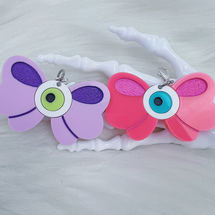 Eyeball Bow Acrylic Charm | Choose Your Color Option!