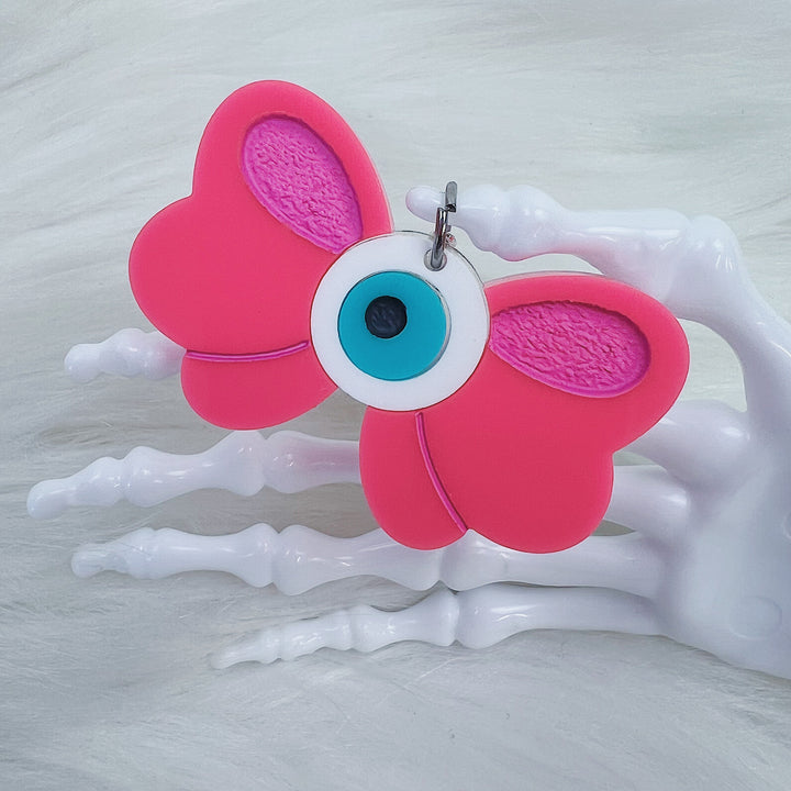 Eyeball Bow Acrylic Charm | Choose Your Color Option!