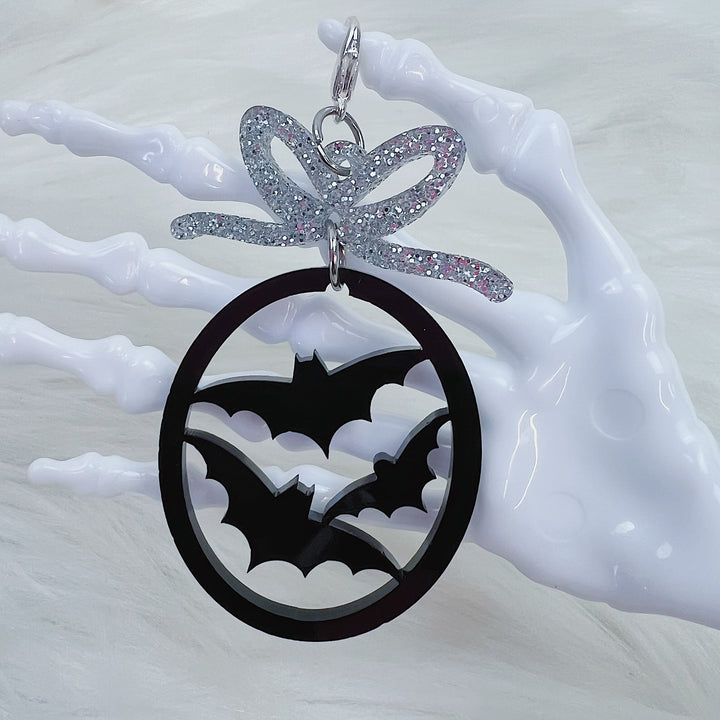 Bat Frame with Bow Acrylic Charm | Choose Your Color Option!