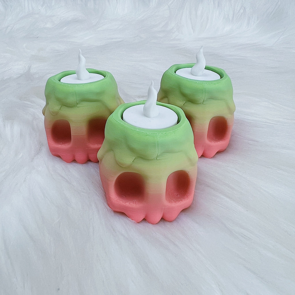 Skull + Candle Unique Clicker | Clicky Fidget Figurine