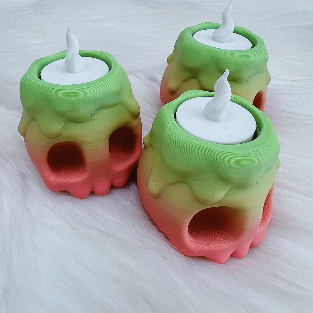 Skull + Candle Unique Clicker | Clicky Fidget Figurine