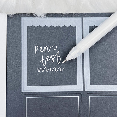 White Ink Gel Pen | 0.6 Fine Tip