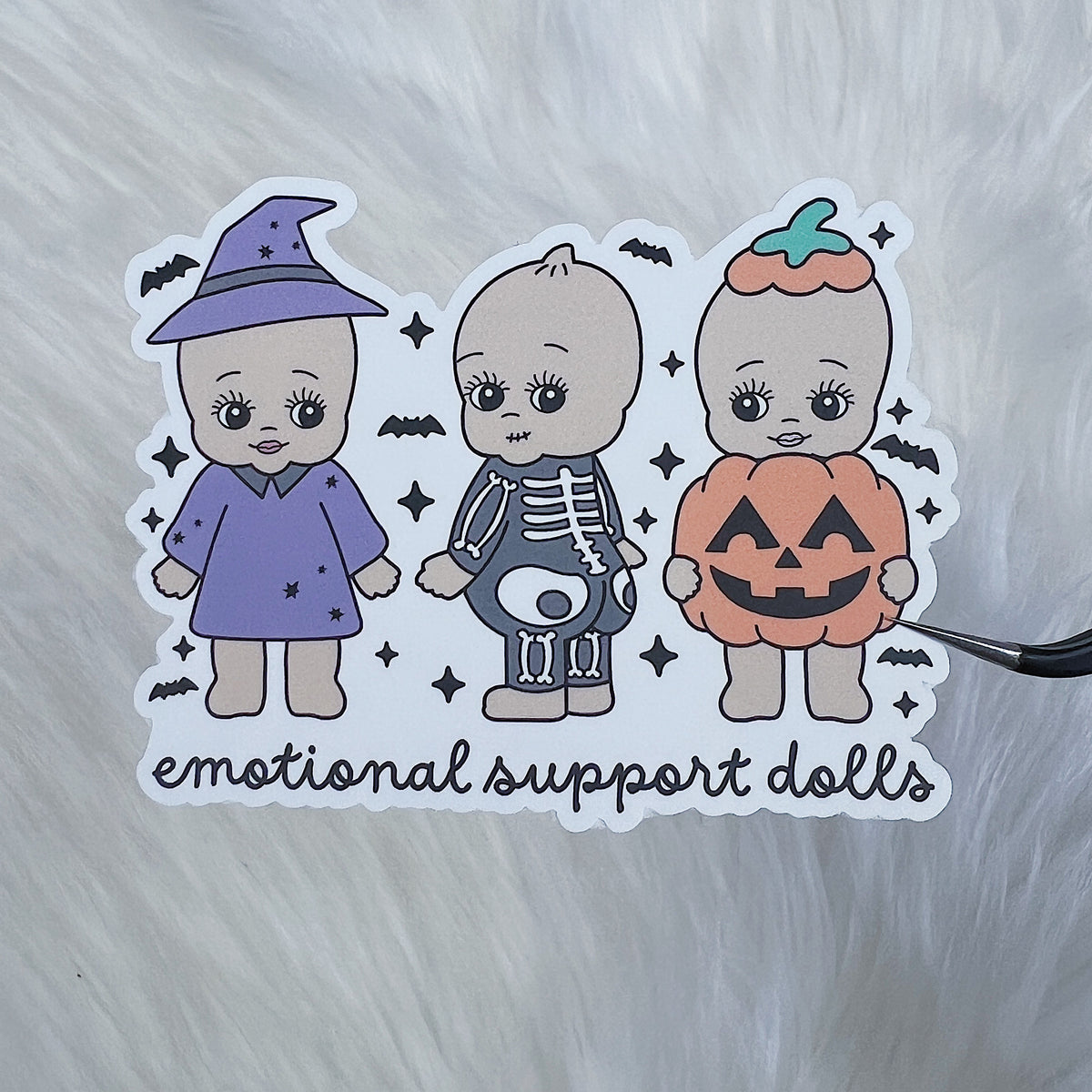 Emotional Support Dolls Vinyl Sticker Die Cut