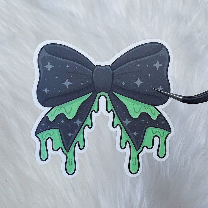 Drippy Bow Vinyl Sticker Die Cut | Choose Your Color Option!