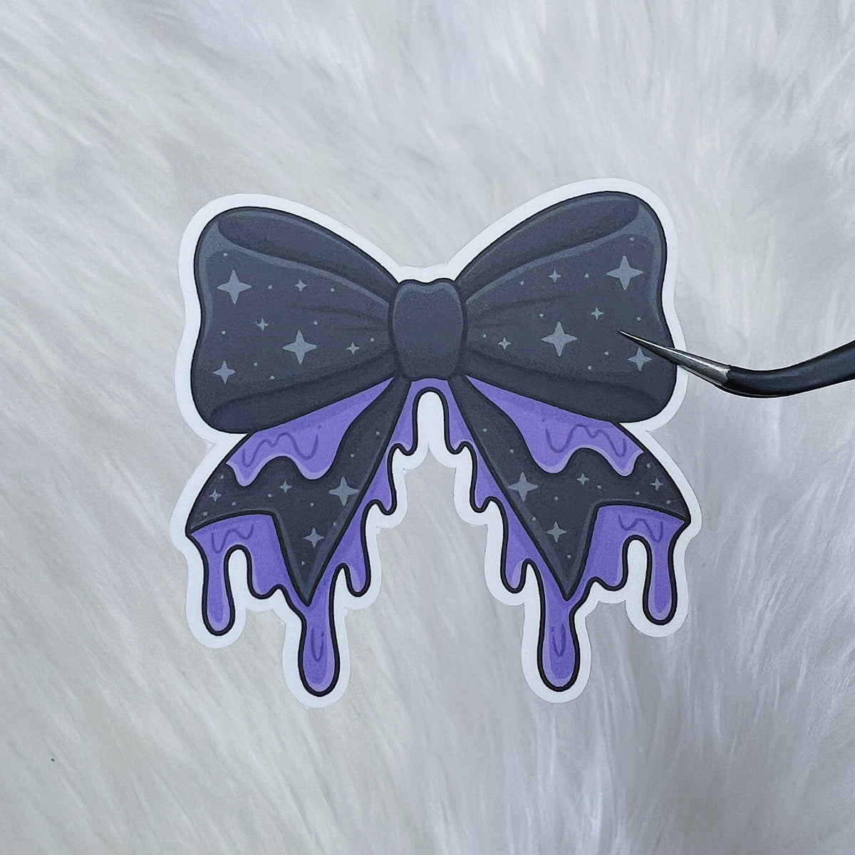 Drippy Bow Vinyl Sticker Die Cut | Choose Your Color Option!