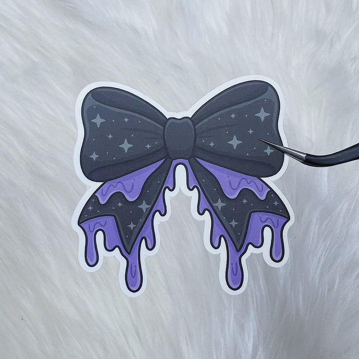Drippy Bow Vinyl Sticker Die Cut | Choose Your Color Option!