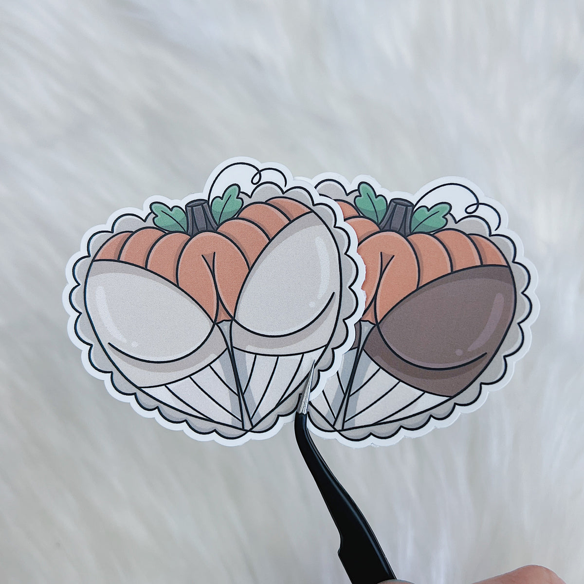 Pumpkin Booty Vinyl Sticker Die Cut | Choose Your Skin Tone!