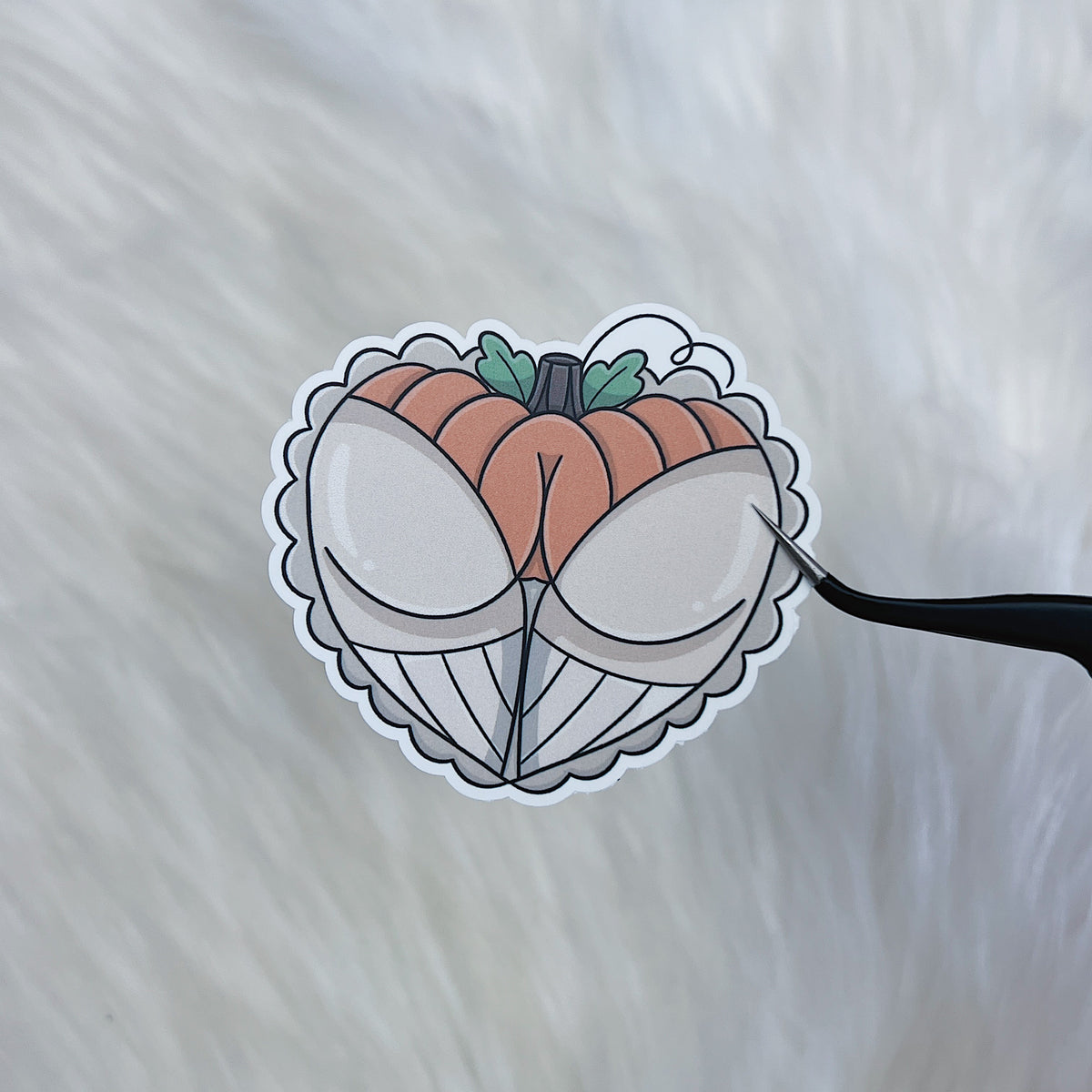 Pumpkin Booty Vinyl Sticker Die Cut | Choose Your Skin Tone!
