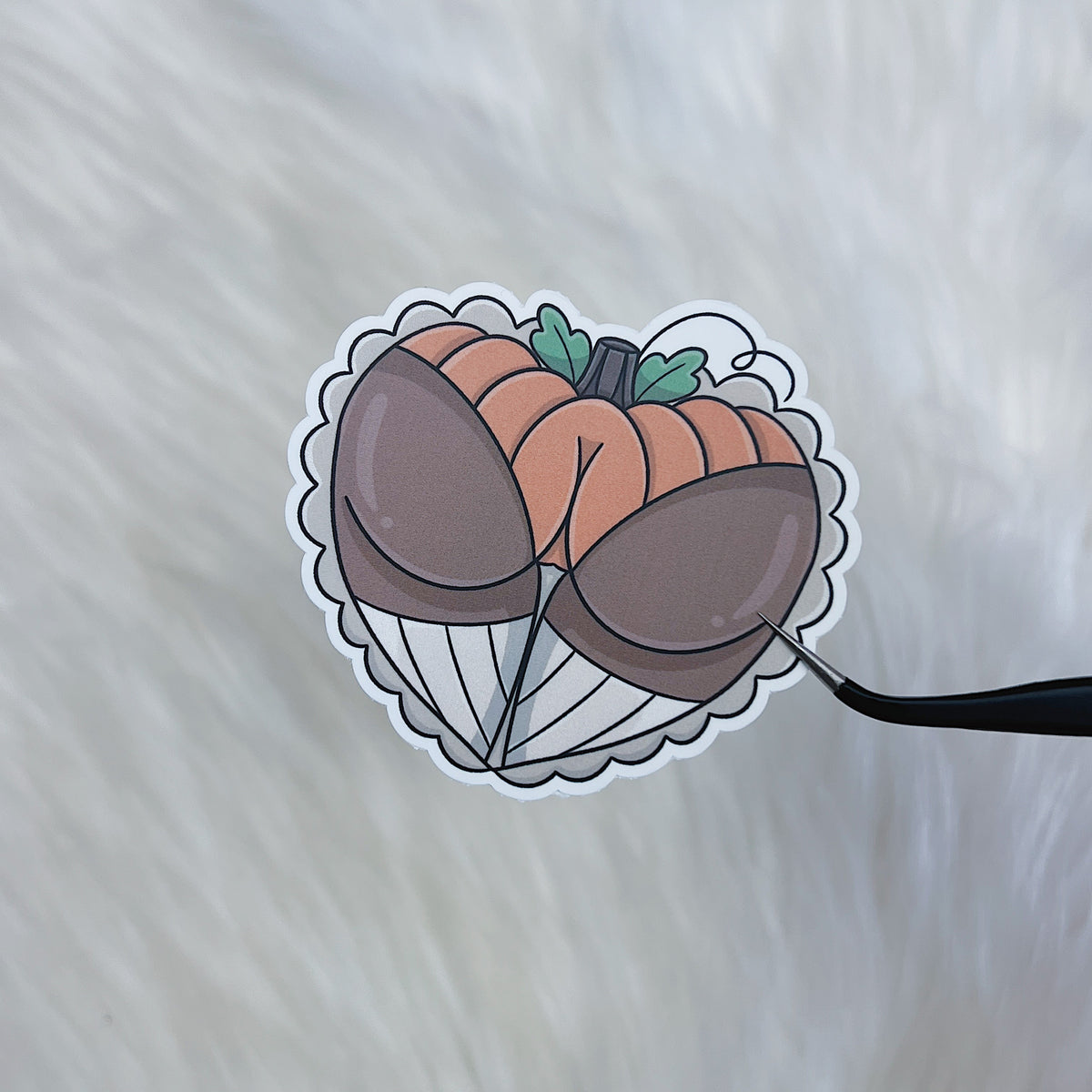 Pumpkin Booty Vinyl Sticker Die Cut | Choose Your Skin Tone!