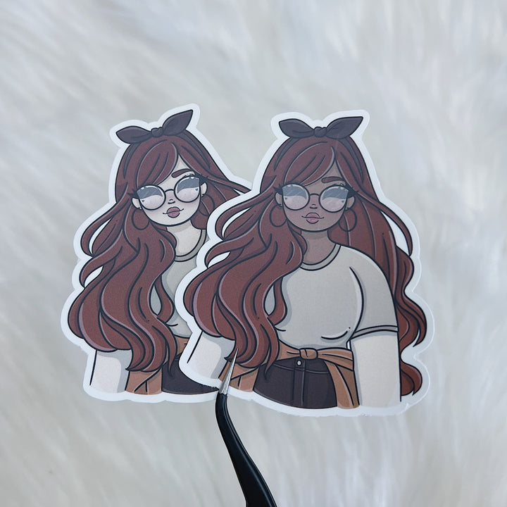 Rainbow Chronic Overthinker vinilo pegatina troquelada