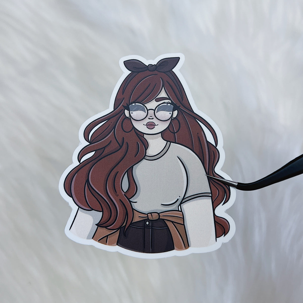 Fall Lovin' Babe Vinyl Sticker Die Cut | Choose Your Skin Tone!