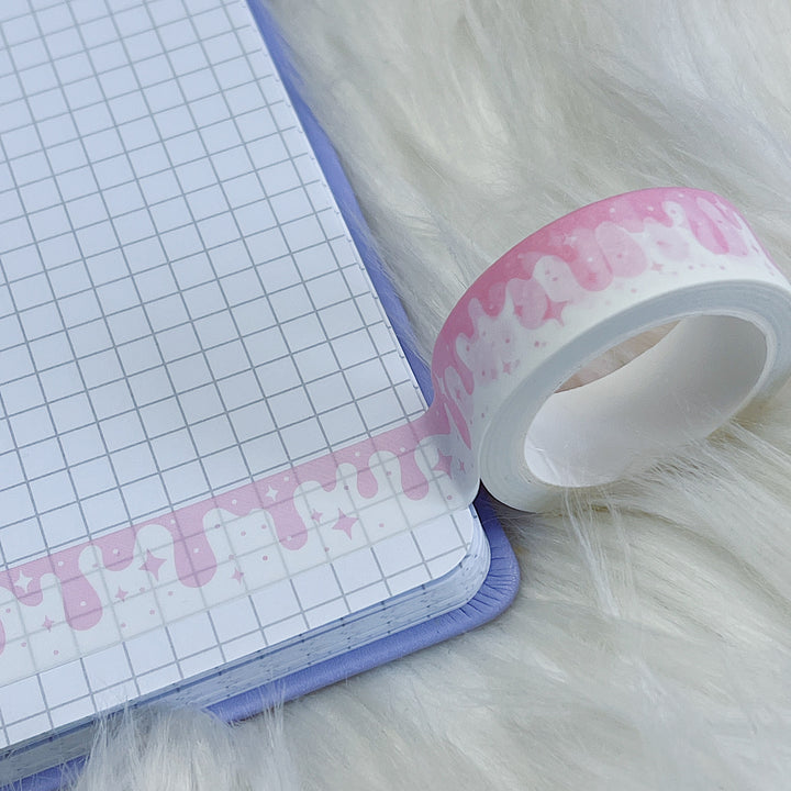 Pink Drips Washi Tape | 15M
