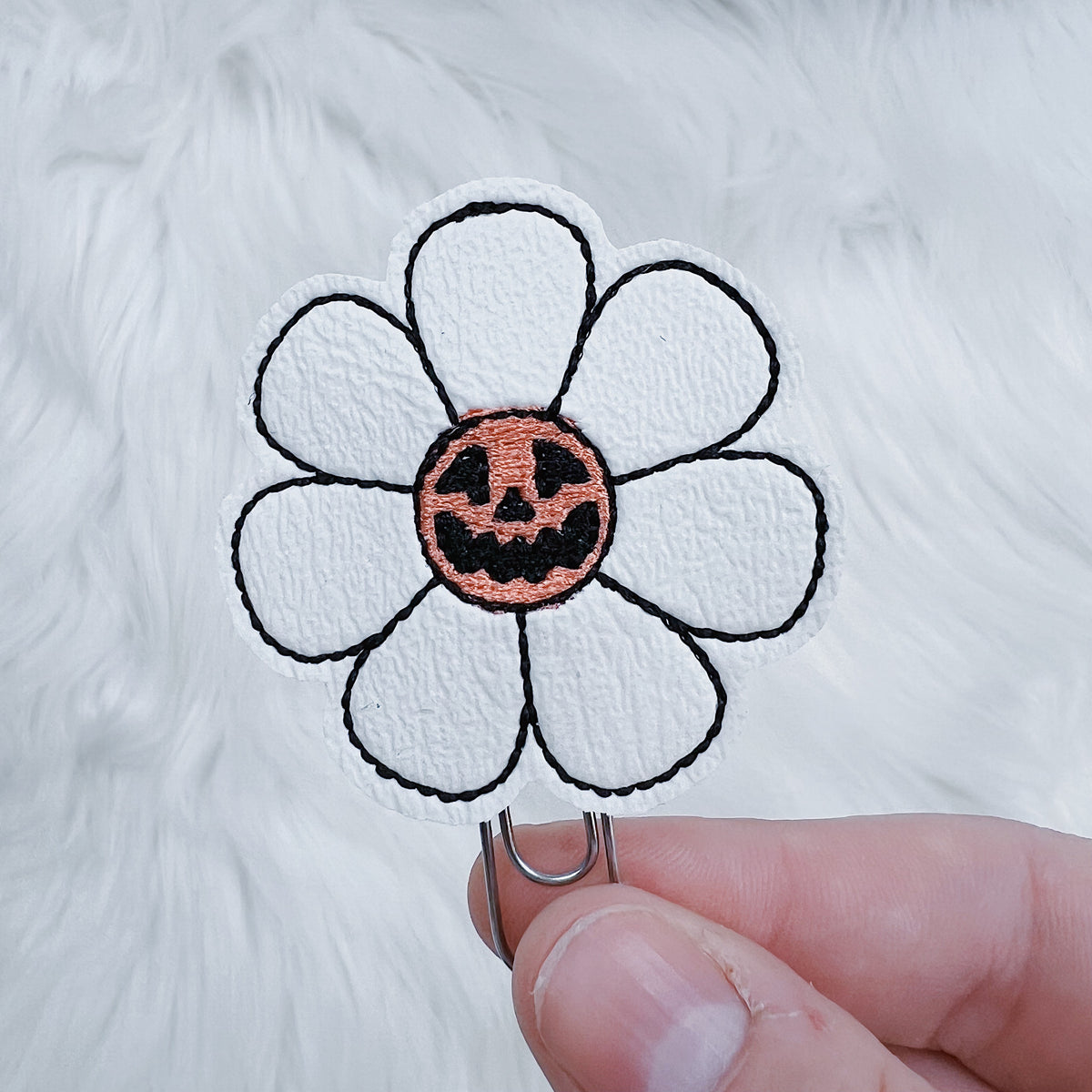 Clip para planificador Jack-O-Lantern Daisy Feltie