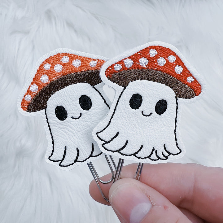 Mushroom Ghostie Feltie Planner Clip | Choose Your Option!