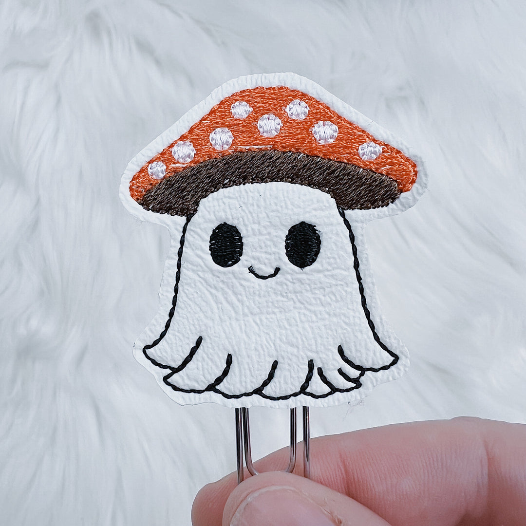 Mushroom Ghostie Feltie Planner Clip | Choose Your Option!