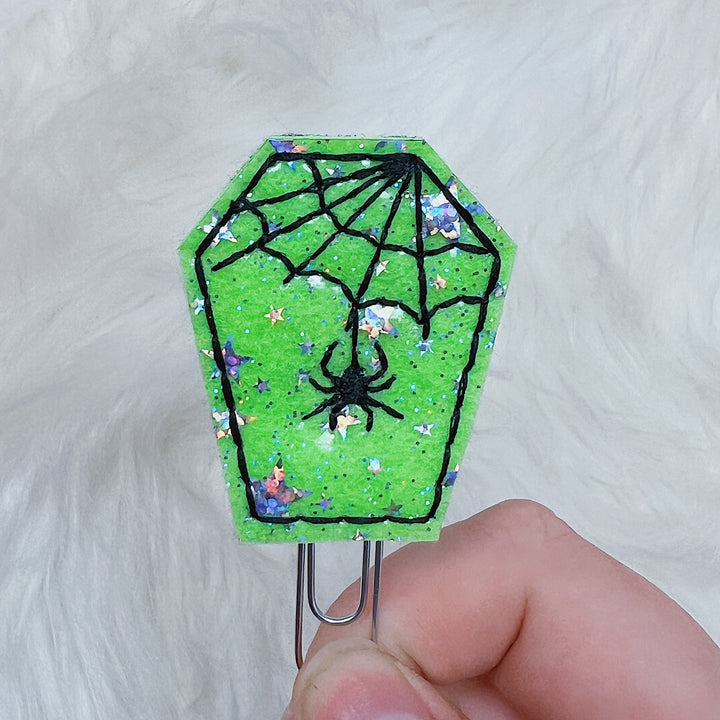 Coffin Star Jelly Feltie Planner Clip | Choose Your Color Option!