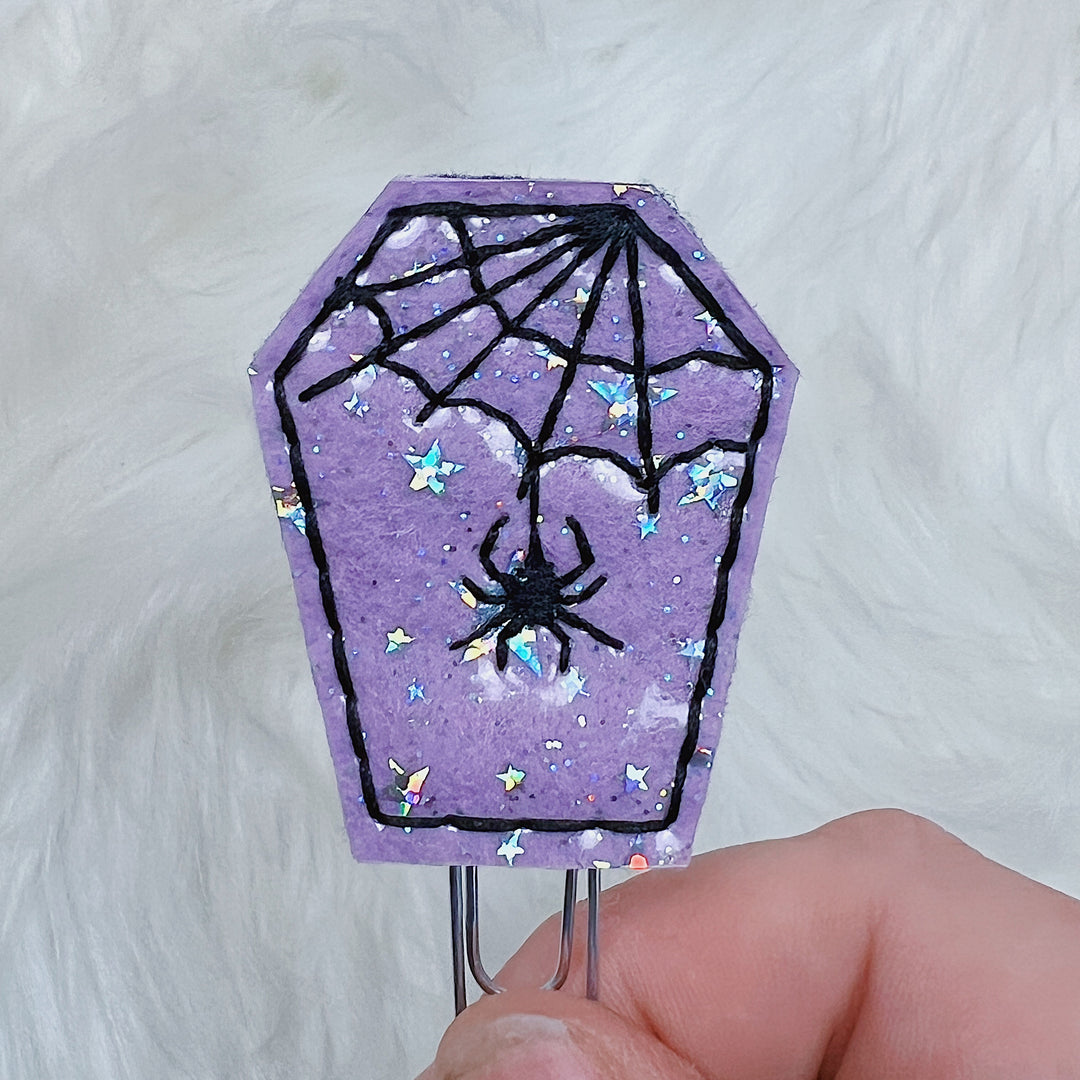 Coffin Star Jelly Feltie Planner Clip | Choose Your Color Option!