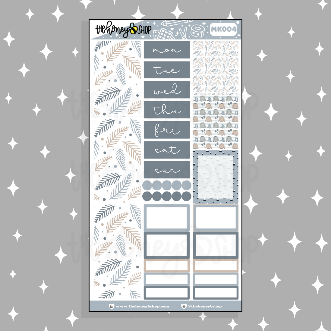 Kit mensual Winter Days BEE6 | Se adapta al planificador BEE6 TRP.
