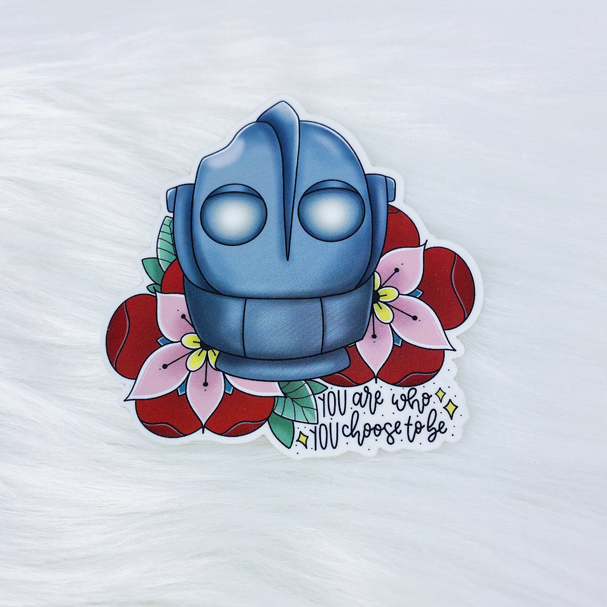 Iron Giant | You Are Who You Choose To Be Clear Vinyl Sticker Die Cut