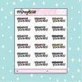 Organizar pegatinas Doodle Pegatina