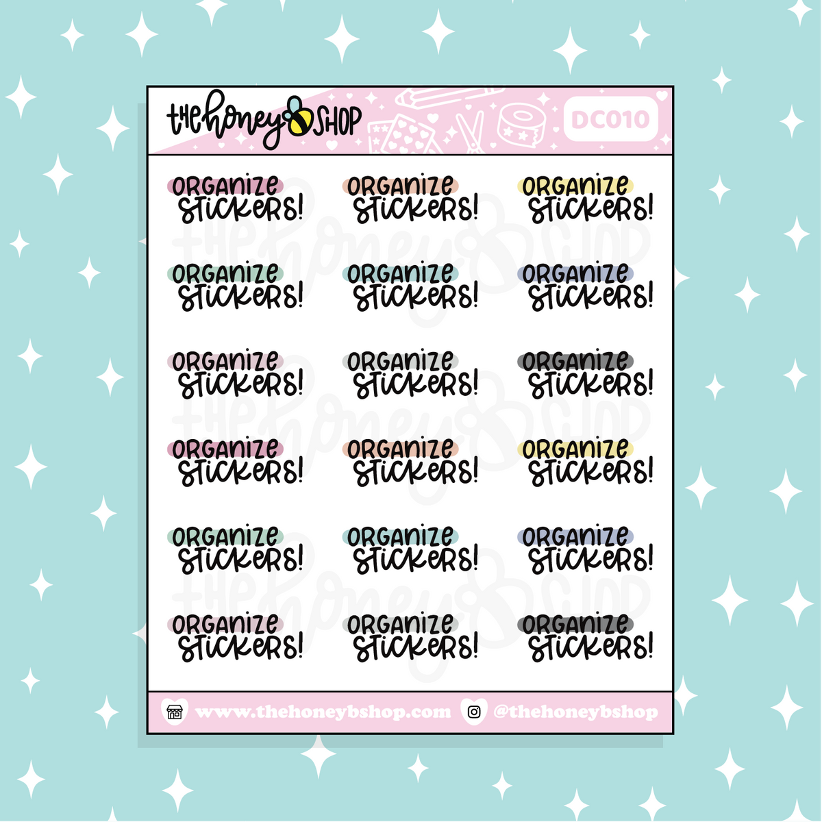 Organize Stickers Doodle Sticker