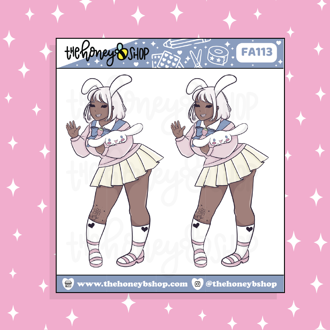 Cinnamoroll Babe Doodle Sticker | Choose your Skin Tone!