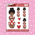 Tattooed Lilo Babe Doodle Sticker | Choose your Skin Tone!
