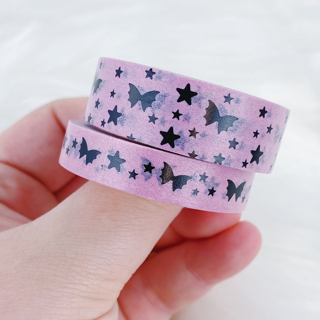 Pastel Pink Bat Bow Magic Washi Bundle