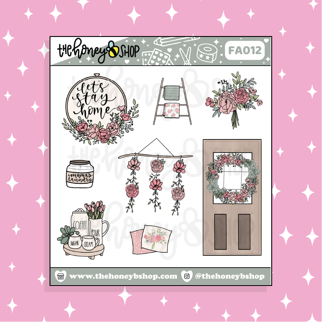 Home Sweet Home Deco Doodle Sticker