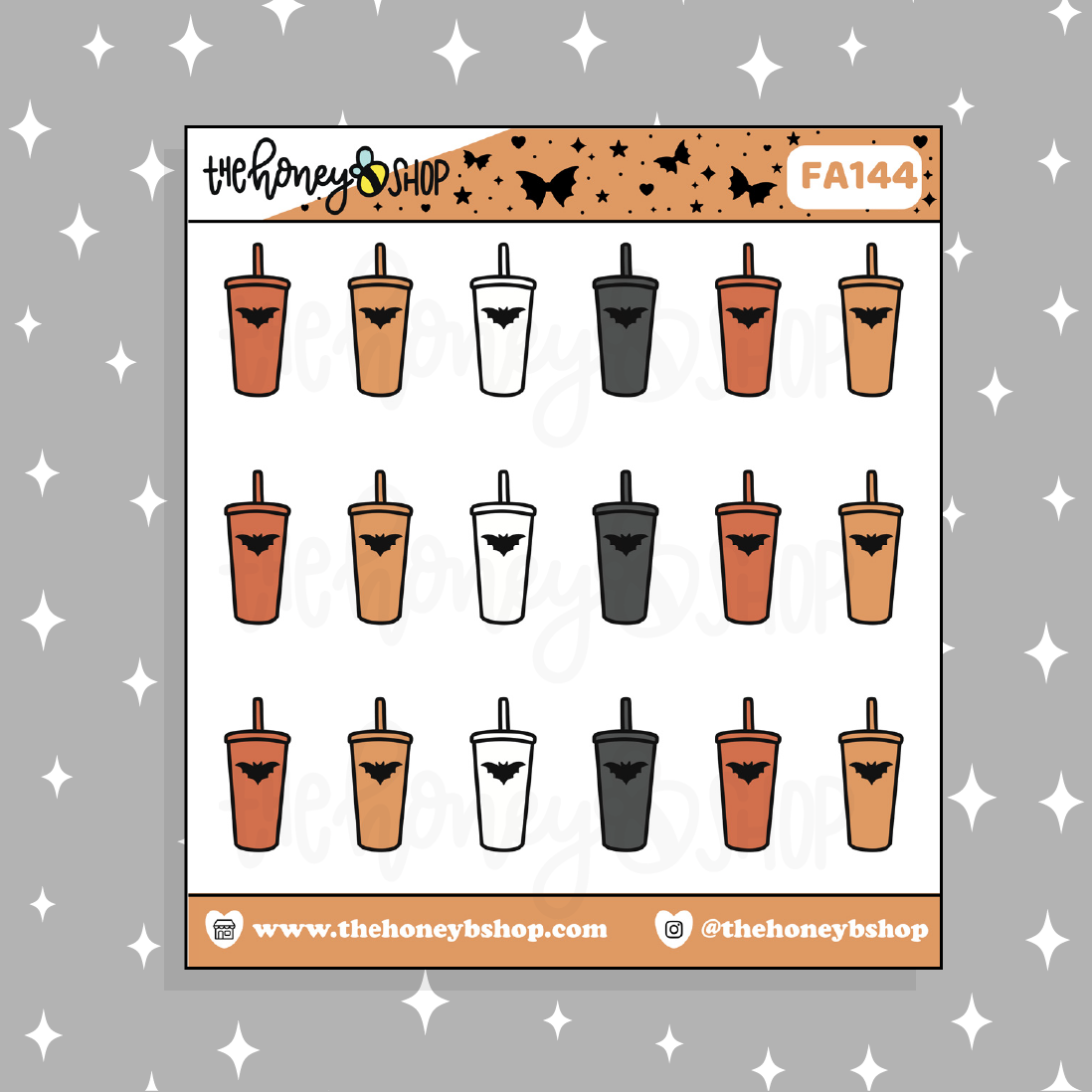 Halloween Tumblers Doodle Sticker
