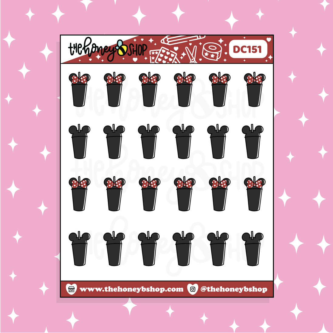 Mousey Tumblers Doodle Sticker