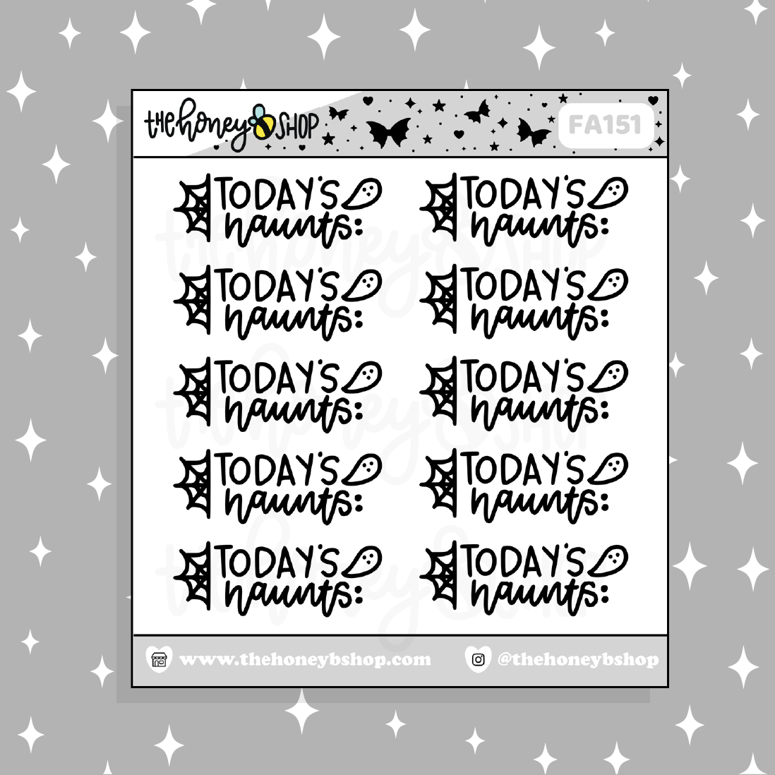 Today's Haunts Doodle Sticker